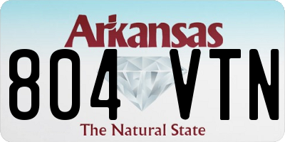 AR license plate 804VTN