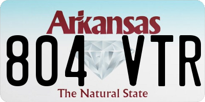 AR license plate 804VTR