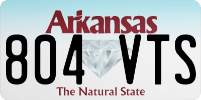 AR license plate 804VTS