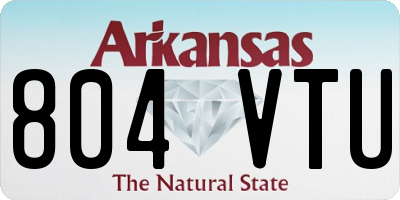 AR license plate 804VTU