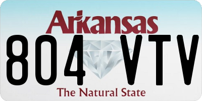 AR license plate 804VTV
