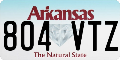 AR license plate 804VTZ