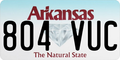 AR license plate 804VUC