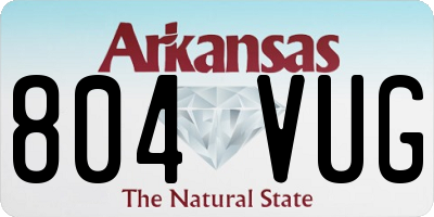 AR license plate 804VUG