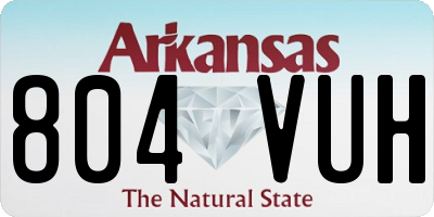 AR license plate 804VUH
