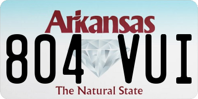 AR license plate 804VUI