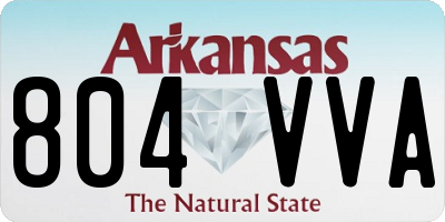 AR license plate 804VVA