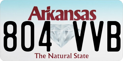 AR license plate 804VVB