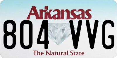 AR license plate 804VVG