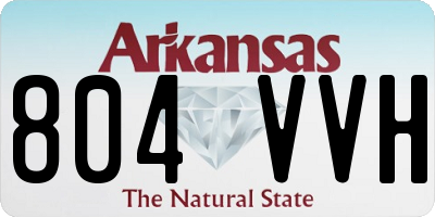 AR license plate 804VVH
