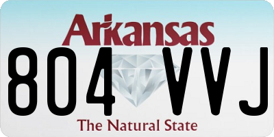AR license plate 804VVJ