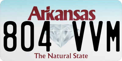 AR license plate 804VVM