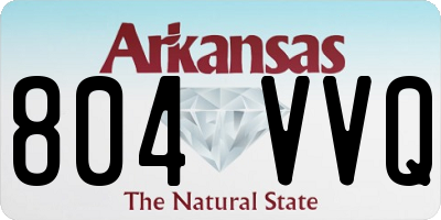 AR license plate 804VVQ