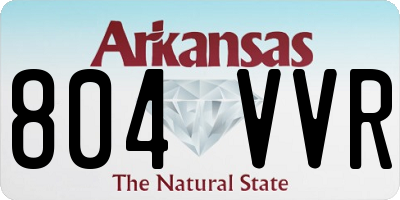 AR license plate 804VVR