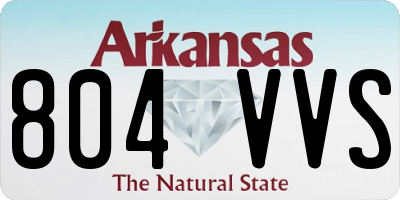 AR license plate 804VVS