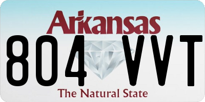 AR license plate 804VVT