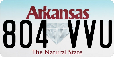 AR license plate 804VVU