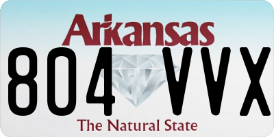 AR license plate 804VVX
