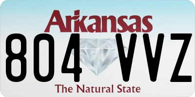 AR license plate 804VVZ