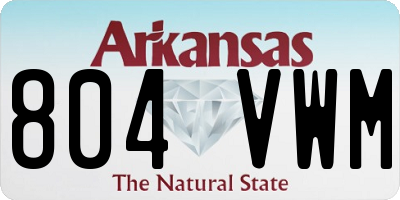 AR license plate 804VWM