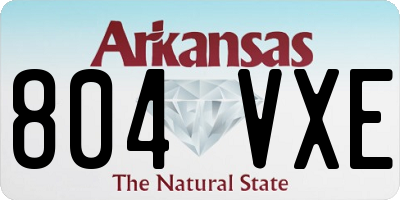 AR license plate 804VXE