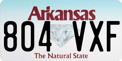 AR license plate 804VXF