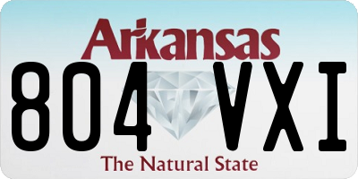 AR license plate 804VXI