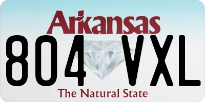 AR license plate 804VXL