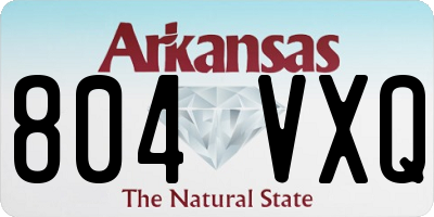 AR license plate 804VXQ