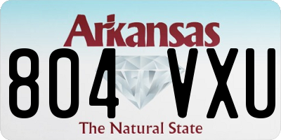 AR license plate 804VXU