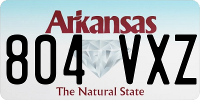AR license plate 804VXZ