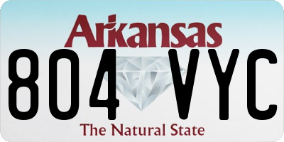 AR license plate 804VYC
