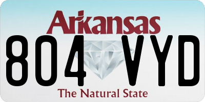 AR license plate 804VYD