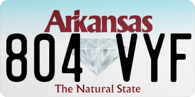 AR license plate 804VYF