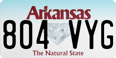 AR license plate 804VYG
