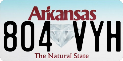AR license plate 804VYH