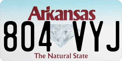 AR license plate 804VYJ
