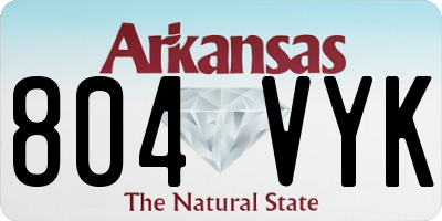 AR license plate 804VYK
