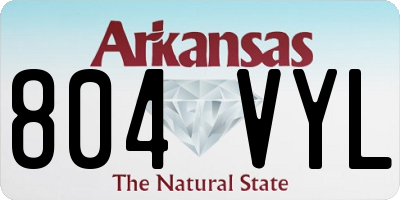 AR license plate 804VYL