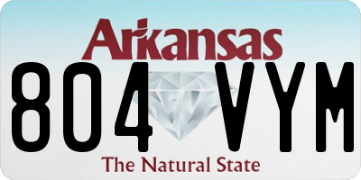 AR license plate 804VYM