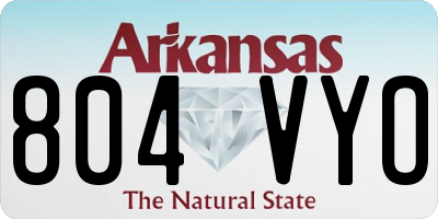 AR license plate 804VYO