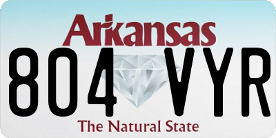 AR license plate 804VYR