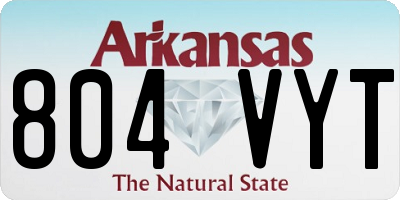 AR license plate 804VYT