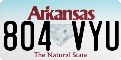 AR license plate 804VYU