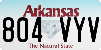 AR license plate 804VYV