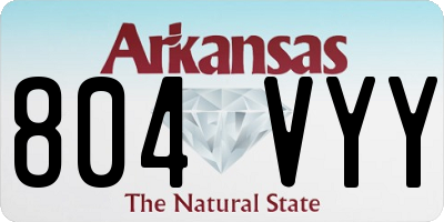 AR license plate 804VYY
