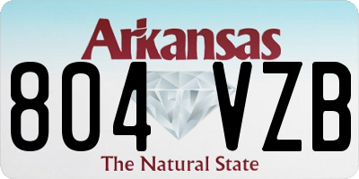 AR license plate 804VZB