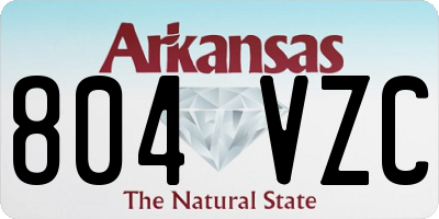 AR license plate 804VZC