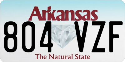 AR license plate 804VZF