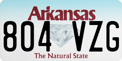 AR license plate 804VZG